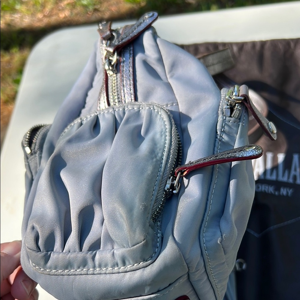 GUC MZ Wallace Nylon Gray Shoulder Bag - Picture 5 of 9